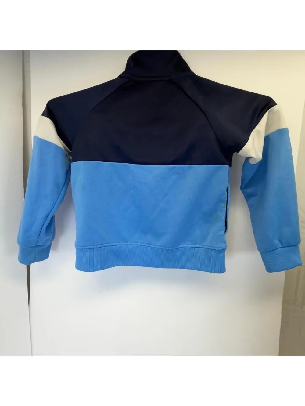 Nike Kids Track Jacket Blue Navy White‎ 24M 86-92CM Swoosh Logo Full Zip